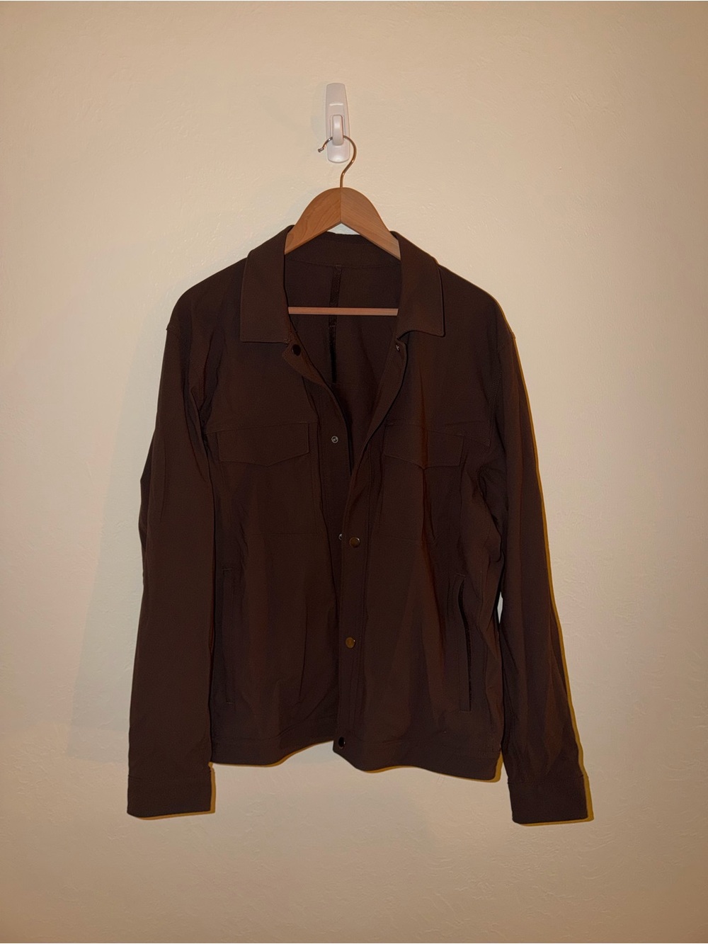 lululemon athletica Brown Lightweight Button-Front Jacket